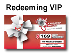 Redeeming Kangaroo VIP Coupon Online